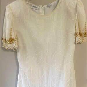 Vintage Denise Elle sequin beaded dress